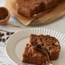 ホットケーキミックスで！くるみ入りカフェモカケーキ