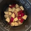 甘辛絶品《鶏そぼろ♡さつまいもごはん》の工程1