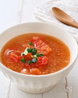 完熟トマトと大根おろしの梅みぞれスープ