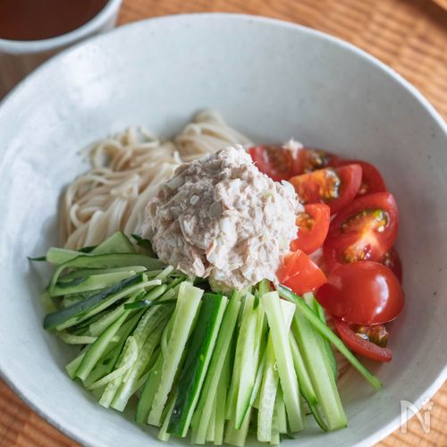【ツナマヨそうめん】コクうま♪