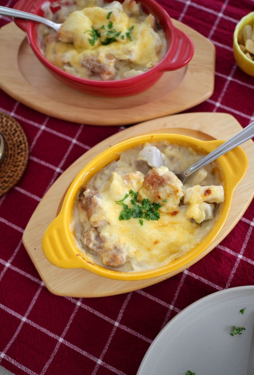フライパン1つ！鶏肉と蓮根のグラタン | レシピサイトNadia