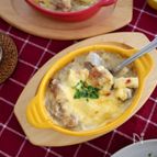 フライパン１つ！鶏肉と蓮根のグラタン