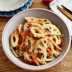 ＼あと一品に／れんこんの麺つゆバターきんぴら
