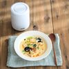 チンゲン菜と厚揚げの豆乳麻辣湯