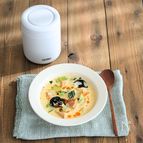 チンゲン菜と厚揚げの豆乳麻辣湯