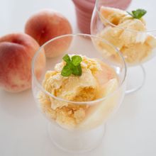 簡単手作り!桃のアイスクリーム