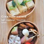 三つ葉結び寿司＆ホタテとコンニャク醤油煮