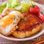 【照りたま鶏バーグ】ワンパン！肉感のこしたままふんわり♡