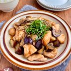 大絶賛の嵐！【鶏なすときのこのすき焼き炒め】