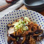 ナスと豚肉のトマみそ炒め・フライパンで簡単！