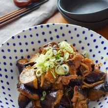 ナスと豚肉のトマみそ炒め・フライパンで簡単!