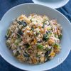 野菜不足を感じたら♪【ほうれんそうのチャーハン】