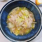 丸めない肉団子⁈ひき肉とレタスのおかずスープ