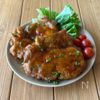 フライパンで簡単!【鶏もも肉の甘辛ローストチキン】の工程5