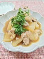 【鶏もも肉と大根のあっさり煮】手軽に１品。