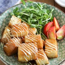 【ご飯が何杯もいける♡】厚揚げ照りマヨ!
