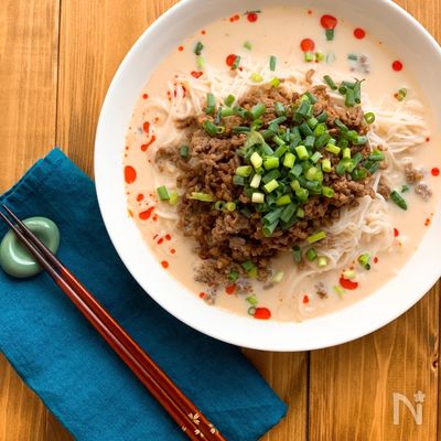 豆乳担々そうめん