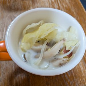れいかの作ってみた!投稿(野菜を食べる♡さつまいものミルクスープ)