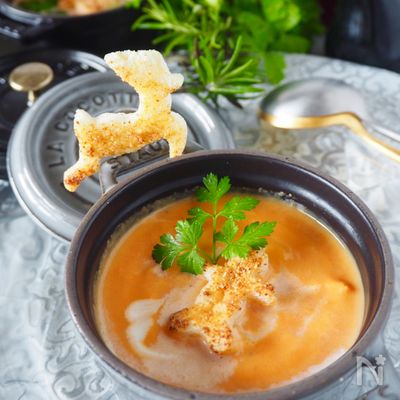 ビタミンたっぷり風邪予防のにんじんのポタージュ