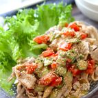 【トマトとオクラの冷しゃぶサラダ】さっぱり夏野菜とコク旨ダレ