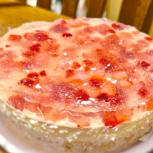 はにゃ？の作ってみた!投稿(牛乳パックで作るいちごのレアチーズ)