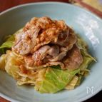 味噌漬け豚ロースとキャベツの重ね蒸し
