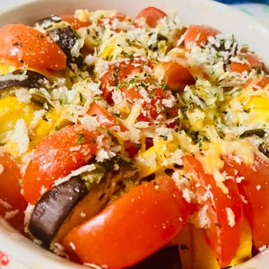 ma_miiの作ってみた!投稿(プロヴァンスの夏野菜グリル【ティアン】冷たくしてもおいしい)