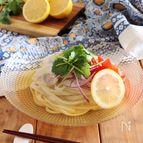 レモン香る　エスニック冷しゃぶうどん