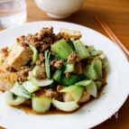 『チンゲン菜と豆腐とひき肉のコクうま中華風炒め』#ご飯が進む