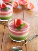 3色の甘酒ゼリー