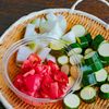 アレンジも◎！！基本の鶏ひき肉とズッキーニのトマト煮の工程1