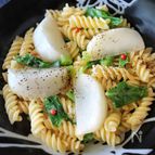 かぶとアンチョビのクリームパスタ