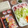 回鍋肉焼きうどんの工程1