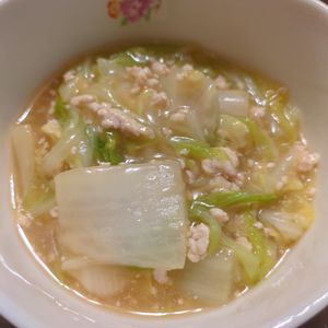 たりおの作ってみた!投稿(ごはんが止まらない白菜とひき肉の旨煮)