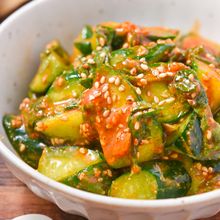 ご飯泥棒降臨！ごま香るきゅうりと大葉の旨辛コチュジャン和え