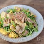 とろとろ卵の豆苗チャンプルー
