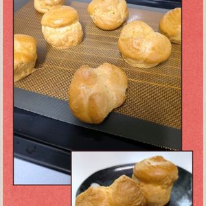 あやきょの作ってみた!投稿(ほぼクリームのふんわり薄皮ミルクカスタードシュークリーム＊)