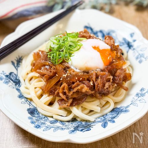 褒められ確定♡【冷やしぶっかけ肉うどん】