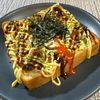 楽ラク手抜キッチン🐶🐾の作ってみた!投稿(お好み焼き風♪巣ごもりトースト)