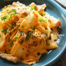 豚キムチクリームパスタ