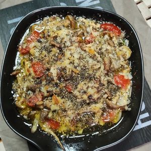 M＊Pの作ってみた!投稿(まいわしときのこのガーリックチーズ焼き)