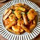 揚げずに簡単【鶏むね肉とごぼうの甘酢唐揚げ】ごはんがすすむ♪