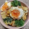 よっこの作ってみた!投稿(ブロッコリーと卵でパワー《デリ風♡かぼちゃサラダ》)