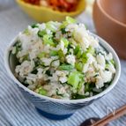 たった5分でクセになる美味しい食感♡【小松菜ごはん】