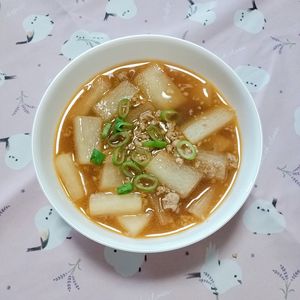 ぴんくツバメの作ってみた!投稿(【材料3つ10分】からだぽかぽか＊大根たっぷり簡単担々スープ)