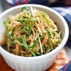 切り干し大根と水菜のごま塩ナムル【#水戻し不要 #やみつき】