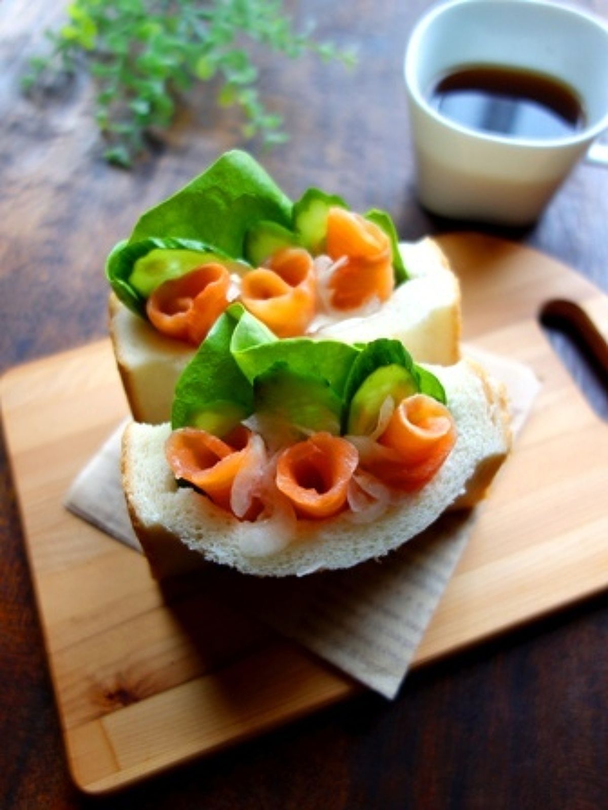スモークサーモン入りポテトケーキのレシピ
