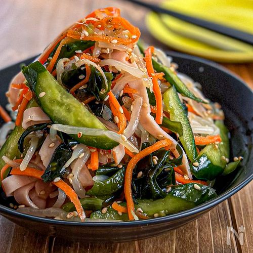 レンチンでOK《野菜たっぷり♡中華サラダ》