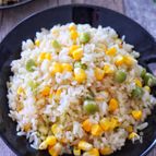 とうもろこしと青えんどう豆のピラフ風炊き込みごはん♩炊飯器で