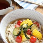 焼き野菜のそうめん〜自家製めんつゆで〜